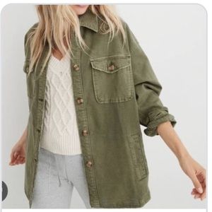 Aerie•Oversized Military Jacket•XS